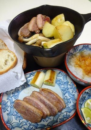スキレットde鴨すき～アヒージョ-レシピのメイン写真