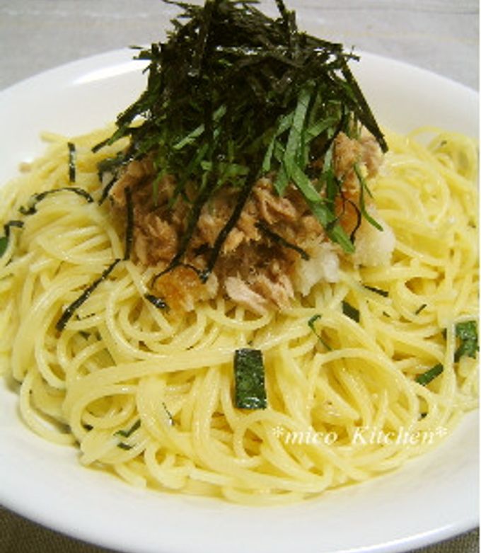 あっさり和風パスタ by mico_Kitchen 【クックパッド】 簡単おいしい