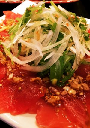 ポン酢で爽やかまぐろのカルパッチョ中華風-レシピのメイン写真
