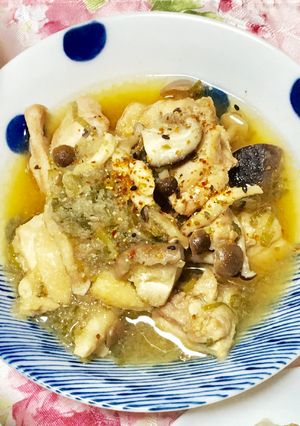 鶏肉としいたけとしめじのみぞれ煮-レシピのメイン写真