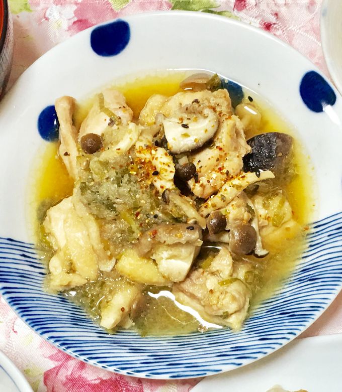 鶏肉としいたけとしめじのみぞれ煮-レシピのメイン写真