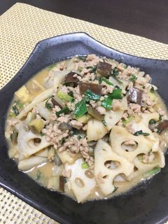 れんこんとニラの肉味噌炒め-レシピのメイン写真