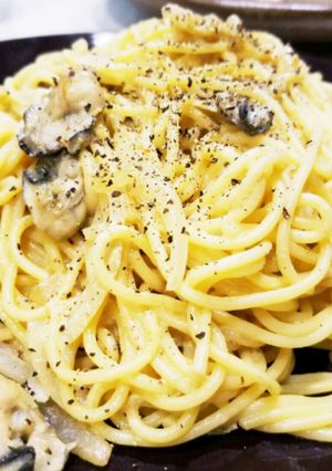 牡蠣のクリームパスタ レモン風味-レシピのメイン写真
