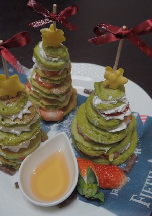 クリスマスツリー★パンケーキ-レシピのメイン写真