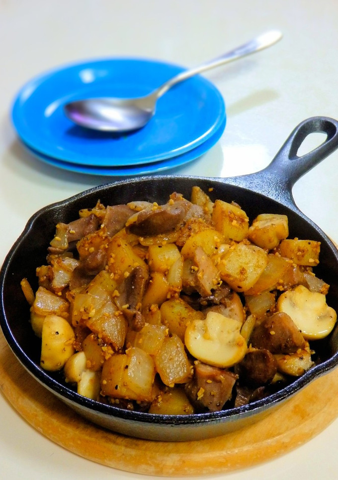 砂肝とじゃがいもの炒め物-レシピのメイン写真