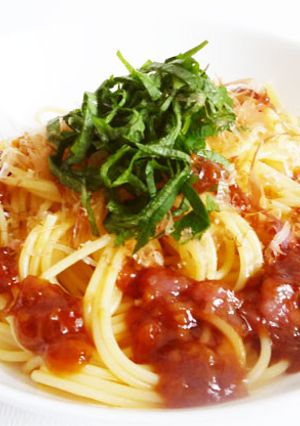 梅かつおの大葉パスタ-レシピのメイン写真