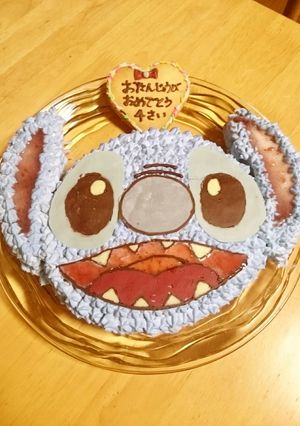 スティッチ★キャラ立体ケーキ-レシピのメイン写真