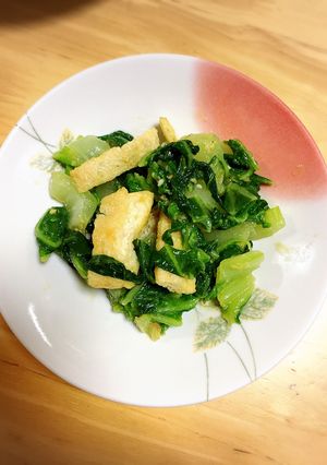 白菜とカリカリ油揚げの味噌和え-レシピのメイン写真