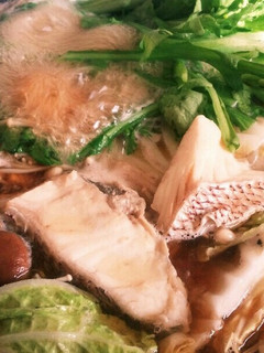 お出汁が美味しい~♪鯛すき→鯛のお鍋です-レシピのメイン写真