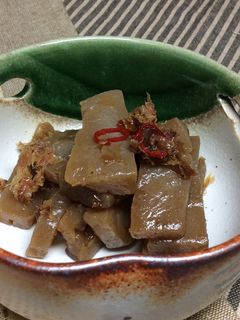 こんにゃくの煮つけ-レシピのメイン写真