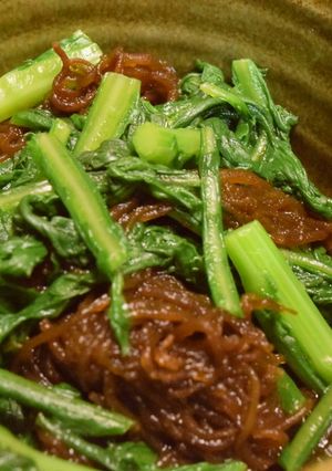もずくと春菊のポン酢かけ-レシピのメイン写真