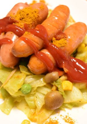 カリーブルスト　日本の家庭料理風　-レシピのメイン写真