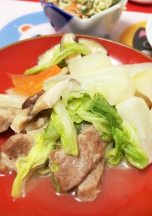 蕪と白菜の豚肩ロース煮-レシピのメイン写真
