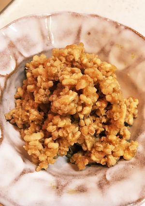 我が家の鶏そぼろ＊〜生姜と林檎使用〜-レシピのメイン写真