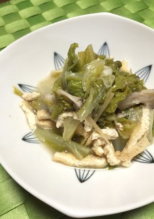 いつものおかず☆おあげと白菜の旨煮-レシピのメイン写真