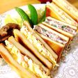 基本の高野豆腐サンド☆卵桜エビなまり節