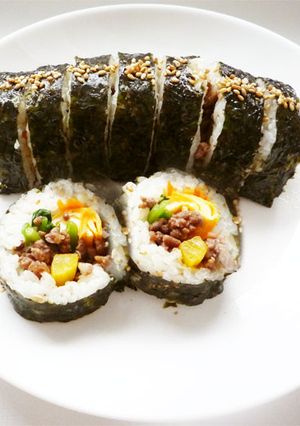 キンパ(キムパブ)　韓国風海苔巻-レシピのメイン写真
