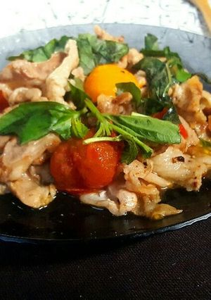 バジル香る♪豚肉とトマトのマリアージュ-レシピのメイン写真