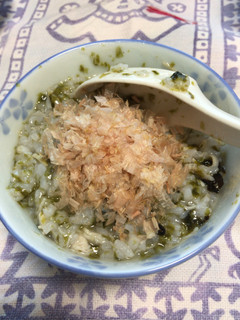 簡単 海苔と昆布茶とおかかの中華風おかゆ-レシピのメイン写真