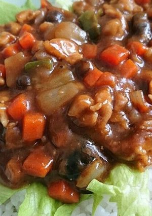 豆の甘煮を使った甘辛カレー-レシピのメイン写真