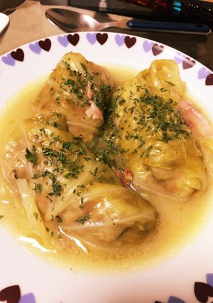 スープもトロトロ コンソメロールキャベツ-レシピのメイン写真