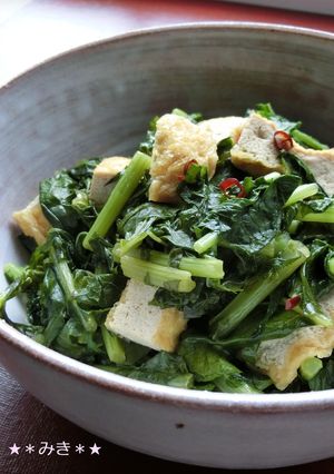 地味に美味しい大根菜の炒め煮-レシピのメイン写真