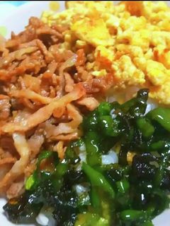 三色丼-レシピのメイン写真