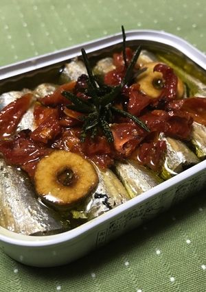 簡単おつまみ☆ドライトマトサーディン-レシピのメイン写真