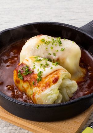 デミグラチーズの簡単☆焼きロールキャベツ-レシピのメイン写真