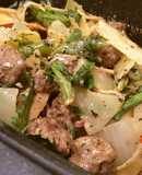 肉団子とパスタのキャセロール