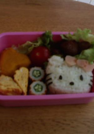 キティちゃん弁当-レシピのメイン写真