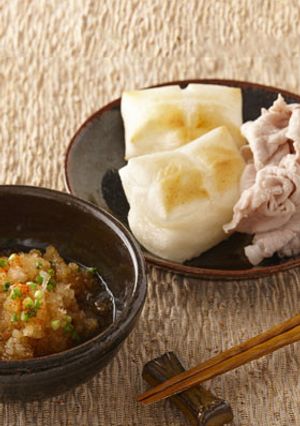 焼き餅と豚しゃぶのおろしぽん酢-レシピのメイン写真