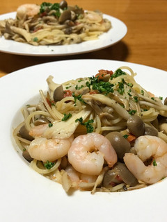 海老ときのこのパスタ-レシピのメイン写真