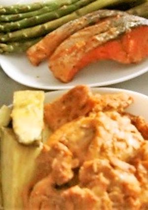 クリスマスに紅サケとチキンのタンドリー-レシピのメイン写真