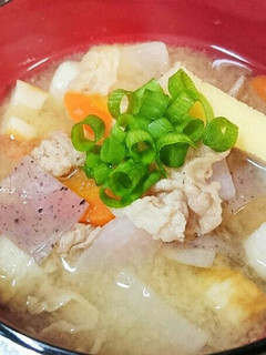 みんな大好き♪具だくさんのほっこり豚汁-レシピのメイン写真