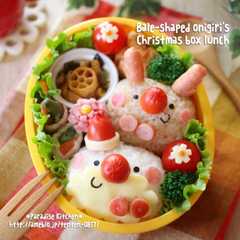 A picture of キャラ弁＊簡単♪俵おにぎりクリスマス弁当.