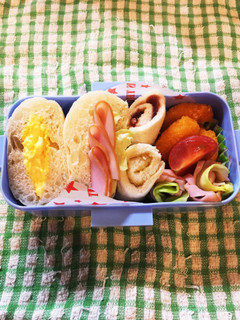 可愛い*サンドウィッチ弁当*簡単-レシピのメイン写真