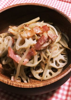 レンコンともやしのペペロン風-レシピのメイン写真