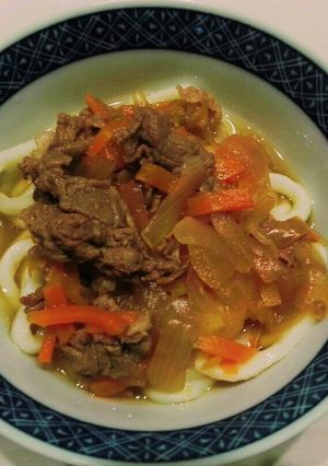 簡単肉うどん！-レシピのメイン写真