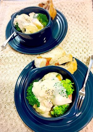 絶品!チーズクリームソースでホットサラダ-レシピのメイン写真