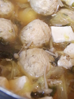 簡単☆ふわふわ鶏ひき肉団子♡お鍋に-レシピのメイン写真
