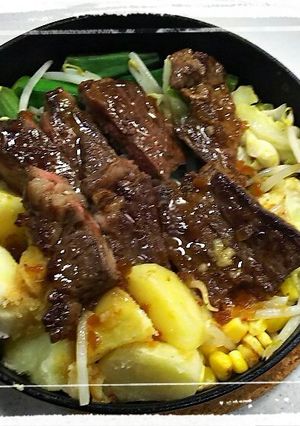大衆食堂風ステーキ-レシピのメイン写真