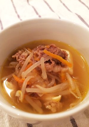 牛ばらスライスのスープ-レシピのメイン写真
