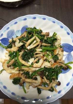 ほうれん草とちくわとしめじの胡麻和え-レシピのメイン写真