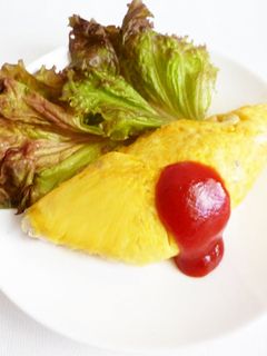 簡単&シンプル 挽肉とたまねぎのオムレツ-レシピのメイン写真