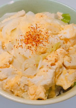 鶏胸肉の玉子とじ丼-レシピのメイン写真