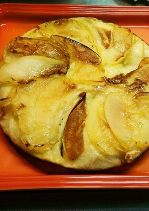 パリッと香ばしい☆簡単林檎のホットケーキ-レシピのメイン写真