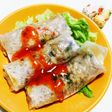 グリル焼き★エビと大葉の焼き春巻き♬
