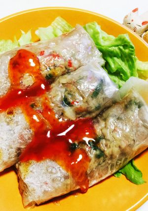 グリル焼き★エビと大葉の焼き春巻き♬-レシピのメイン写真