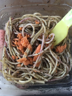 しそと鮭のスパゲティ-レシピのメイン写真
